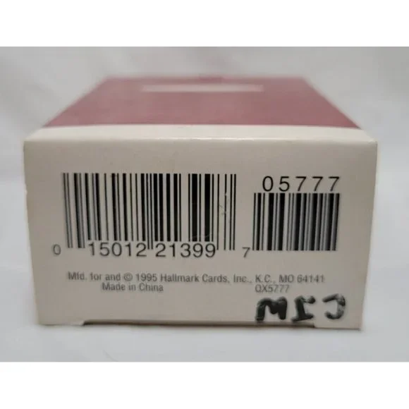 1995 Hallmark Keepsake Ornament GRANDCHILD'S FIRST CHRISTMAS Teddy Bear Sleep - Picture 16 of 16